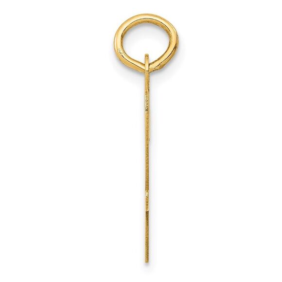 14k Yellow Gold Madison Collection LG Classic Script Initial W Pendant - Picture 2 of 5